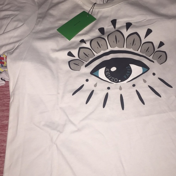 white mens kenzo t shirt